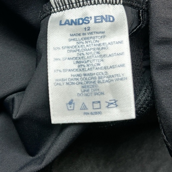 Lands’ End Women’s Tummy Control One Piece Tropical Swimsuit Size 12 - Picture 5 of 8